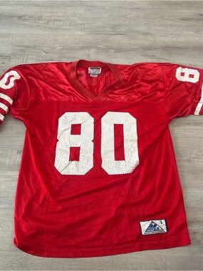 Apex Red Team Mesh Jersey with White Lettering